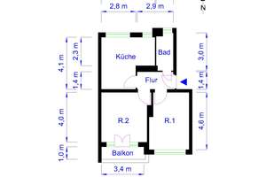 2-Zimmerwohnung Magdeburg – Offleber Str. 6, 39110 Stadtfeld West, Magdeburg – Vorschaubild 3