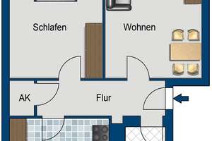 mit Balkon und neuem Tageslichtbad – Goebelstr. 119, 13629 Siemensstadt, Berlin – Vorschaubild 2