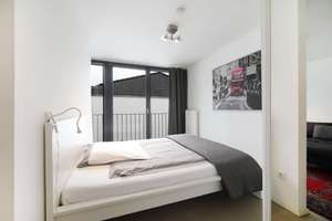 Exklusives, komplett möbliertes 1-Zimmer-Apartment in Krefeld Linn – Rheinbabenstraße 128b-4, 47809 Linn, Krefeld – Vorschaubild 11