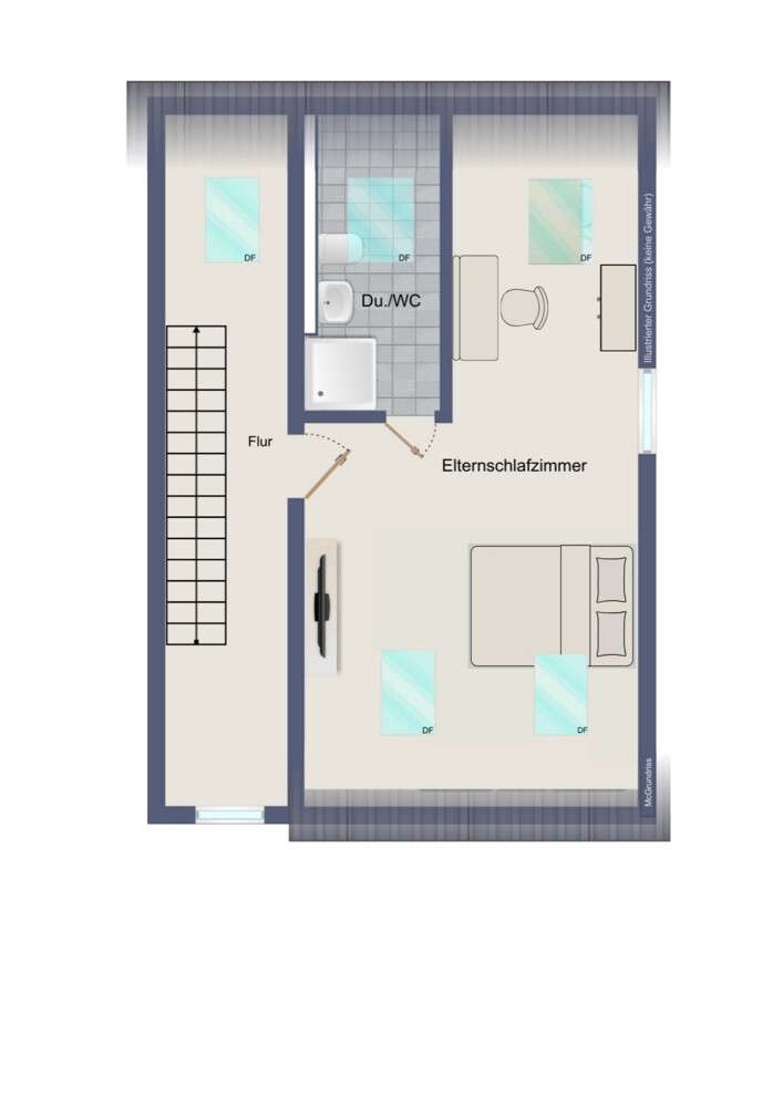 Dachgeschoss (kein Maßstab)