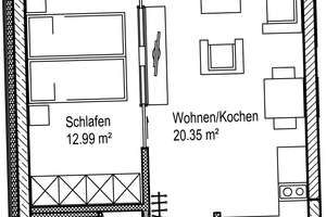 Die gefällt mir: praktische 2-Zimmer-Wohnung mit EBK in Stadtnähe – 4103 Zentrum-Südost, Leipzig – Vorschaubild 7