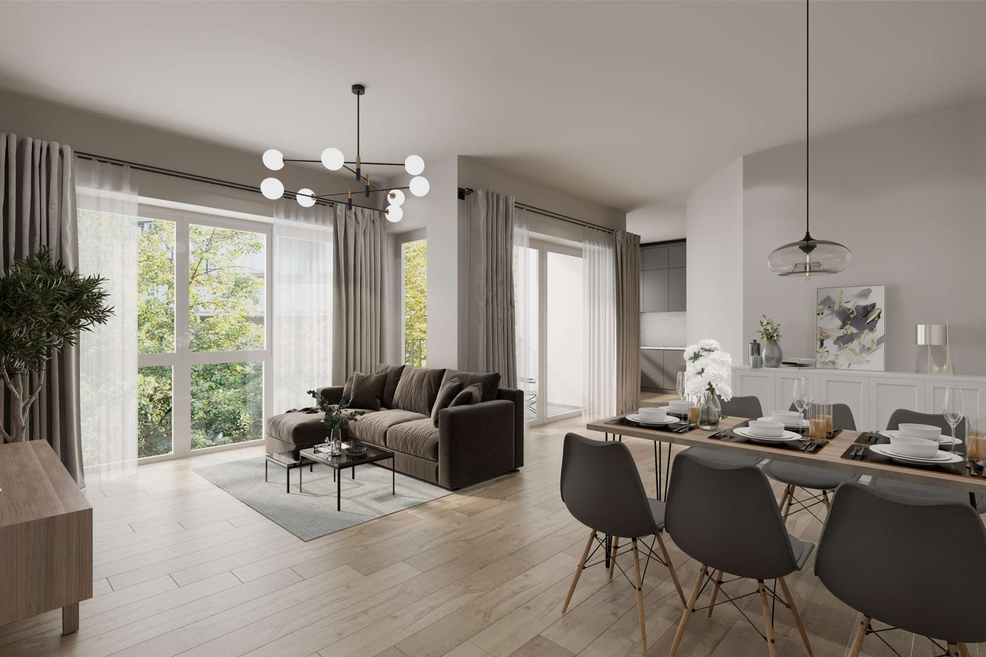 Immobilie in Achstetten - Komfortabel & lichtdurchflutet: Schwellenlose EG-Wohnung mit Garten in Achstetten - Bild 1