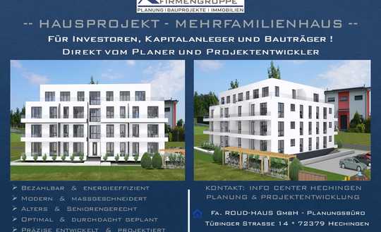 + EXKLUSIVES MEHRFAMILIENHAUS-PROJEKT MIT BAUGENEHMIGUNG! +
