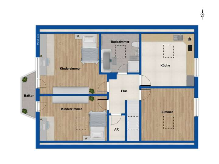 Grundriss Obergeschoss