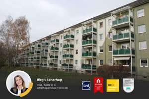 Leipzig-Sellerhausen - kleine 4-Zimmer-Wohnung mit Balkon und Wannenbad in ruhiger, grüner Umgebung