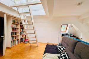 Maisonette-Altbauwohnung mit Dachterrasse & ausgebauter Bühne mit Sichtgebälk, reduzierte Stehhöhe  – 70199 Südheim, Stuttgart – Vorschaubild 33