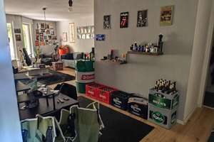 Möblierte 2 Zimmer 75 qm Wohnung mit Garten