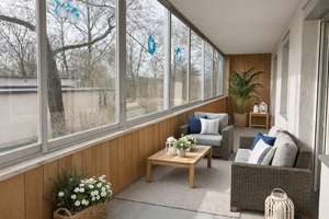 Helle, gut geschnittene 3 ZKB mit großem verglasten Balkon in Augsburg-Hammerschmiede – Karlsbader Str. 41a, 86169 Hammerschmiede, Augsburg – Vorschaubild 1