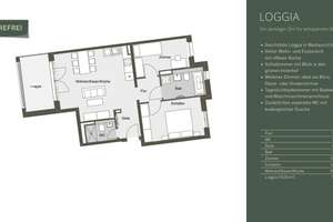 Erstbezug: Hochwertige 3-Zimmer-Wohnung mit 2 Bädern, schließbarer Loggia & TG in Darmstadt Mitte – Donnersbergring 8, 64295 Mitte, Darmstadt – Vorschaubild 3