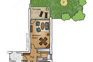 ruhiges Hinterhaus mit PKW-Stellplatz, Terrasse und 90qm Garten – Hildesheimer Strasse  228 a, 30519 Döhren, Hannover – Vorschaubild 11