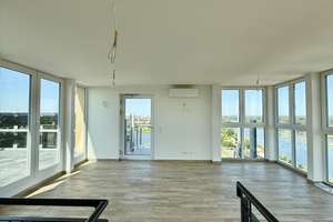 Fantastischer rundum  Ausblick  über die Elbe und Stadt MD – Werner-Heisenberg-Straße 25, 39106 Alte Neustadt, Magdeburg – Vorschaubild 1