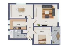Vermietete 3-Zimmer-Wohnung in gesuchter Lage – Die vollständige Adresse der Immobilie erhältst du vom Anbieter., 64295 Darmstadt-West, Darmstadt – Vorschaubild 2