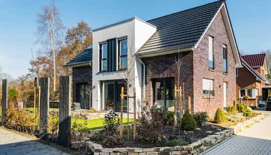Bild von Modernes Wohnen trifft ländliche Idylle – Neubau-Einfamilienhaus in Apen
