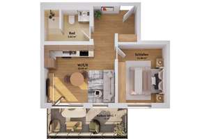 Modernes Neubau‑Juwel in Moosach: Exklusive 2‑Zimmer‑Wohnung mit Balkon – Die vollständige Adresse der Immobilie erhältst du vom Anbieter., 80993 Alt-Moosach, München – Vorschaubild 5