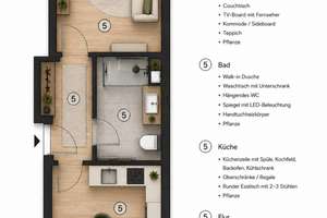 Provisionsfrei ! Exklusive 2-Raum-Wohnung in Köln Altstadt & Neustadt-Süd