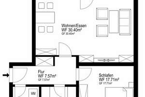 Herrliche 2 Zi. -Wohnung mit sonniger Süd-Dachterrasse – Pfarrer-Grimm-Str. 2, 80999 Untermenzing, München – Vorschaubild 15