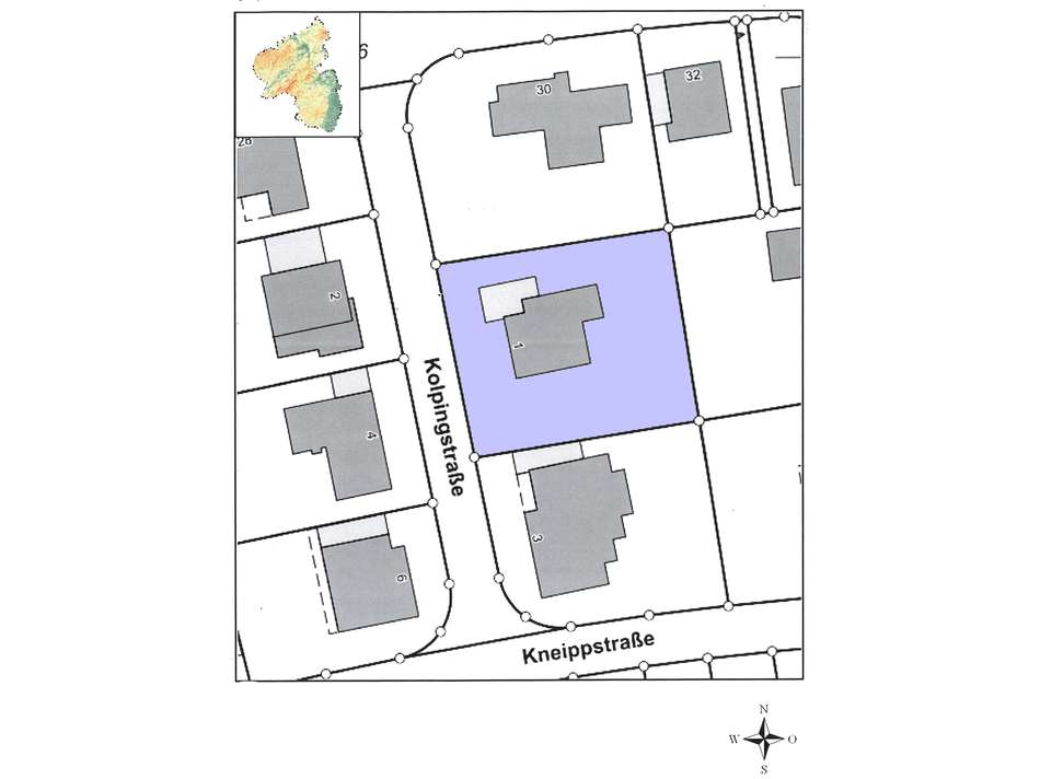 Lageplan Grundstück
