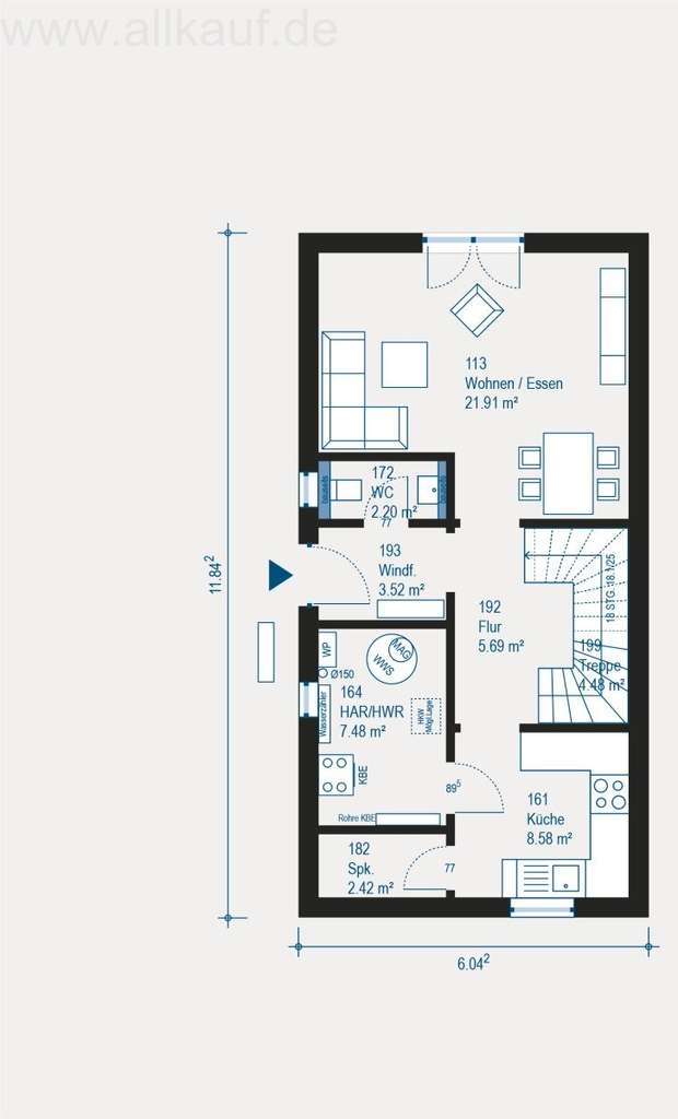 Immobilie in Durlangen - Moderne Doppelhaushälfte in Durlangen - Ihr Traumhaus projektiert nach Ihren Wünschen - Bild 3