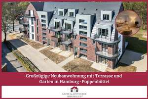 Großzügige Neubauwohnung mit Terrasse und Garten in Hamburg-Poppenbüttel