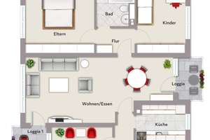 Wiesbaden: Familienfreundliche Wohnung in der Lahnstraße! – Die vollständige Adresse der Immobilie erhältst du vom Anbieter., 65195 Rheingauviertel / Hollerborn, Wiesbaden – Vorschaubild 7