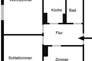 3-Zimmer-Wohnung mit Balkon in Hannover Ricklingen! – Waßmannstr. 10, 30459 Ricklingen (Ortsteil), Hannover – Vorschaubild 2
