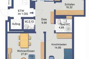 Mögeldorf-Ebensee, gefragte Lage! Vermietete 3-Zi.-ETW mit Südloggia + TG! – Die vollständige Adresse der Immobilie erhältst du vom Anbieter., 90482 Mögeldorf, Nürnberg – Vorschaubild 18