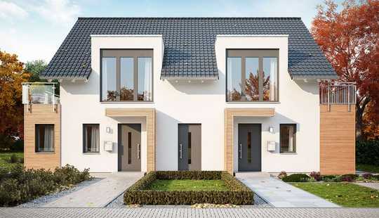 Bild von Hier wohnen zwei Familien wie in einem Doppelhaus