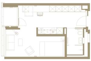 Möbliertes Designapartment *Schwabing* Garden View 207 – Herzogstraße 142, 80797 Neuschwabing, München – Vorschaubild 17