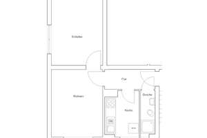 Kriemhildstr. 10, 1 L - Schöne 2-Zimmer Wohnung mit Tageslichtbad! Küchenübernahme ist möglich – Kriemhildstr. 10, 38106 Nordstadt, Braunschweig – Vorschaubild 2