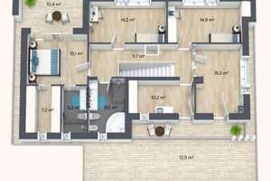 LUXURIÖSE VILLA IN PARKÄHNLICHEM GARTEN - energieeeffizienter Neubau einzugsfertig in Berlin-Kladow – Die vollständige Adresse der Immobilie erhältst du vom Anbieter., 14089 Kladow, Berlin – Vorschaubild 17