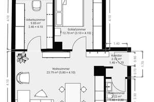 Voll möblierte und neu renovierte 3-Zim.-Wohnung in HN-City mit Einzelgarage - PROVISIONSFREI – Die vollständige Adresse der Immobilie erhältst du vom Anbieter., 74076 Heilbronn, Heilbronn – Vorschaubild 18