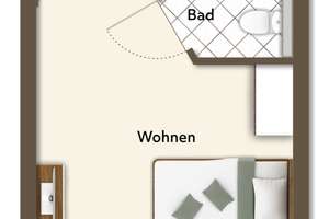 1-Zi.-Pflegeapartment in Alterlangen...Geldanlage und Vorsorge zugleich! – Die vollständige Adresse der Immobilie erhältst du vom Anbieter., 91056 Alterlangen, Erlangen – Vorschaubild 2