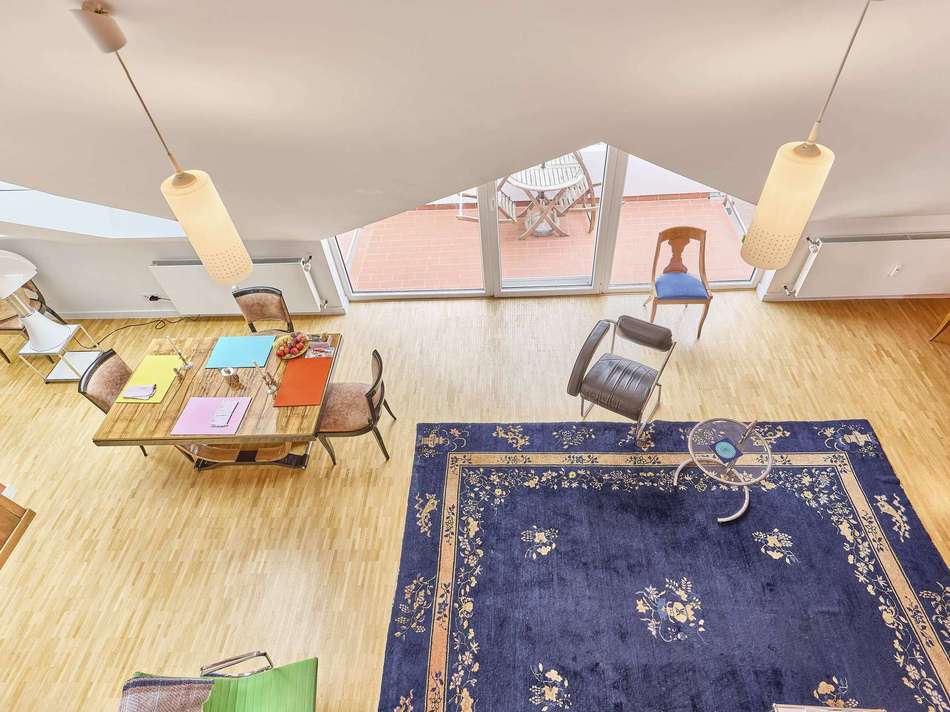 Blick aufs Wohnzimmer