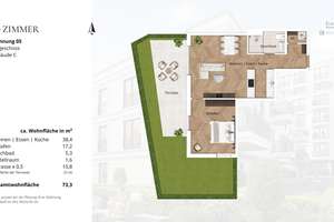 Ruhige Gartenwohnung mit 2-Zimmern im Kö-Karree - nur 80m von der Königsallee entfernt – Talstraße 11, 40217 Friedrichstadt, Düsseldorf – Vorschaubild 7