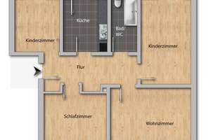 Sendling-Westpark - Gut geschnittene 4-Zimmer-Wohnung mit Wohnküche und sonnigem Südwestbalkon – Die vollständige Adresse der Immobilie erhältst du vom Anbieter., 81377 Am Waldfriedhof, München – Vorschaubild 9