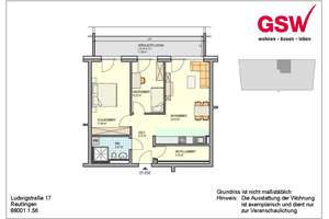 Stilvoll wohnen: Hochwertige 3-Zimmer-Wohnung mit Loggia – Ludwigstraße 17, 72766 Reutlingen-Mitte, Reutlingen – Vorschaubild 8