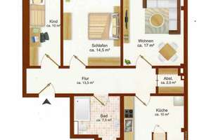 Sonnige 3-Zimmer- DG-Wohnung mit XXL-Balkon – Haferkornstrasse 30, 4129 Eutritzsch, Leipzig – Vorschaubild 11