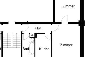 Willkommen Zuhause: individuelle 2-Zimmer-Wohnung – Hünertshagen 15, 28755 Aumund-Hammersbeck, Bremen – Vorschaubild 2