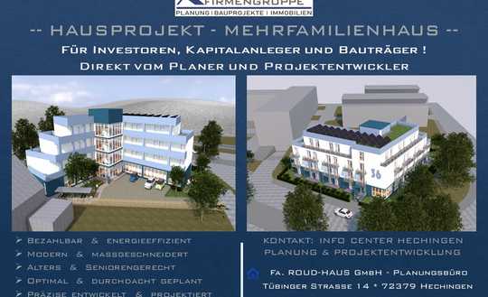 + EXKLUSIVES MEHRFAMILIENHAUS-PROJEKT MIT BAUGENEHMIGUNG! +