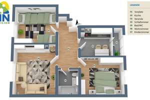 Schöne 3 Zi.-Wohnung im Stuttgarter Westen! – Die vollständige Adresse der Immobilie erhältst du vom Anbieter., 70178 Rotebühl, Stuttgart – Vorschaubild 11