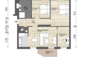 Helle, geräumige Wohnung mit 2 Balkonen nahe Barbarossaplatz – Martin-Luther Str. 50, 10779 Schöneberg, Berlin – Vorschaubild 11