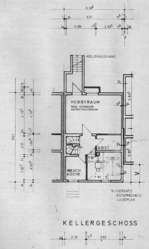 Grundriss Kellergeschoss