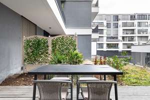 Chausseestraße, Mitte: 2-Zimmer-Neubauwohnung, große Terrasse, Stellplatz, hochwertige Ausstattung – Chausseestraße 37, 10115 Mitte (Ortsteil), Berlin – Vorschaubild 13