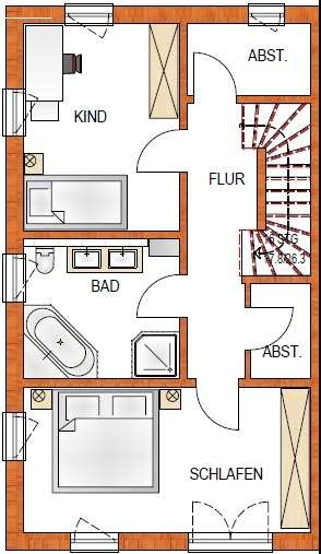 Grundriss Obergeschoss
