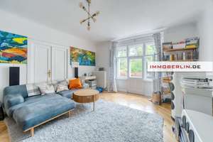 IMMOBERLIN.DE - Familienfreundliche Stuck-Altbauwohnung mit Balkon zur Parknatur – Die vollständige Adresse der Immobilie erhältst du vom Anbieter., 10589 Charlottenburg, Berlin – Vorschaubild 1