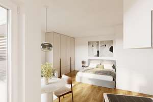 1-Zimmer Neubauwohnung mit großzügigem Sonnenbalkon