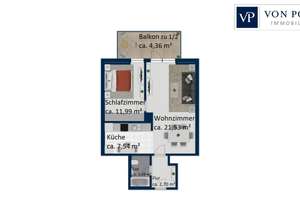 Helle, ruhige 2-Zimmer Wohnung in gemütlicher Atmosphäre – Die vollständige Adresse der Immobilie erhältst du vom Anbieter., 81379 Am Waldfriedhof, München – Vorschaubild 15