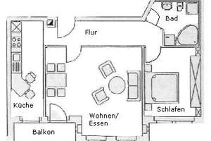 !!! Im SÜDEN von Leipzig ** große 2-Raumwohnung mit Balkon ** Parkett ** ruhige Lage !!! – Gustav-Freytag-Straße 18, 4277 Connewitz, Leipzig – Vorschaubild 10