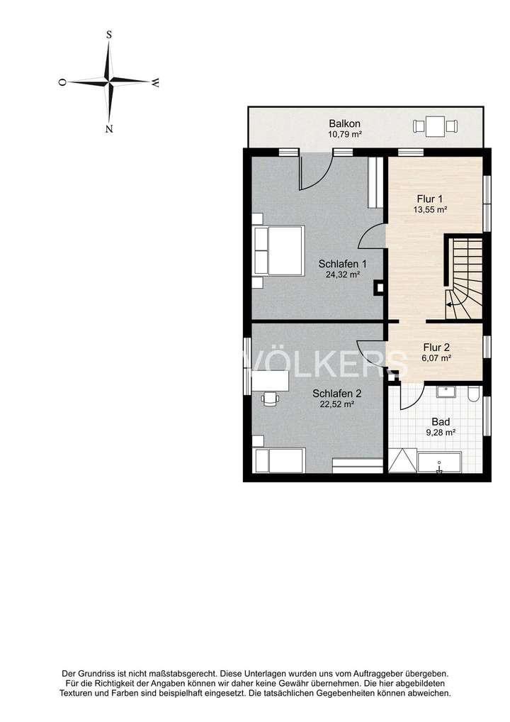 Grundriss - 1. Obergeschoss