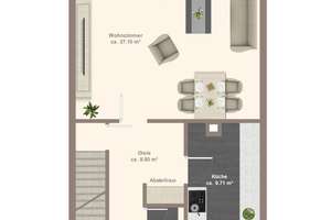 RM-Haus mit 4 Zimmern mit Garten, Einbauküche + Garage inklusive – Gebrüder-Grimm-Str. 13, 90765 Stadeln, Herboldshof, Mannhof, Fürth – Vorschaubild 10